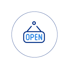 open sign icon